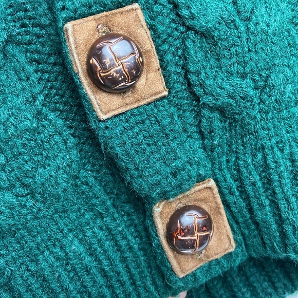 Vintage 90s The Eagle’s Eye Varsity cable cardigan sweater - Picture 8 of 11